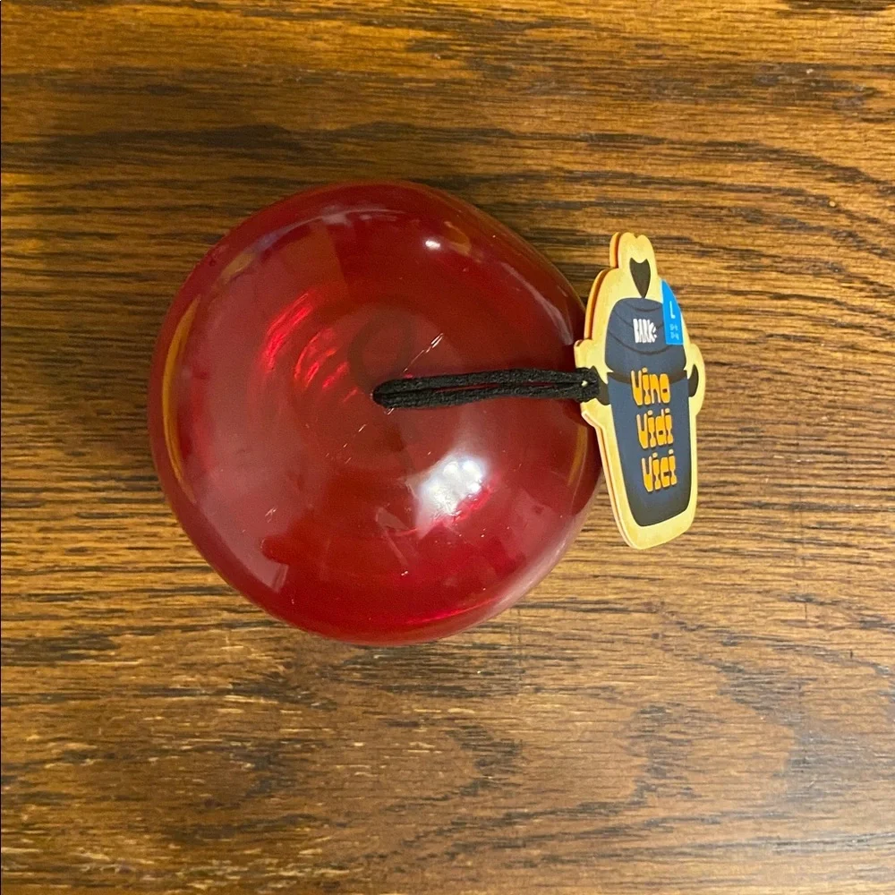 Bark Vino Vidi Vici Dog Toy Red & Clear Large